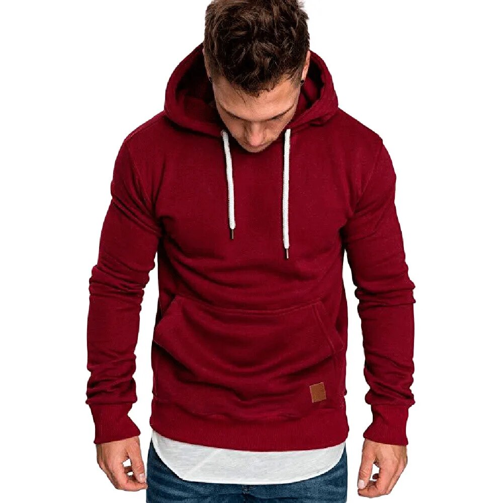 Mens Sweatshirt Long Sleeve Autumn Spring Casual Hoodies .