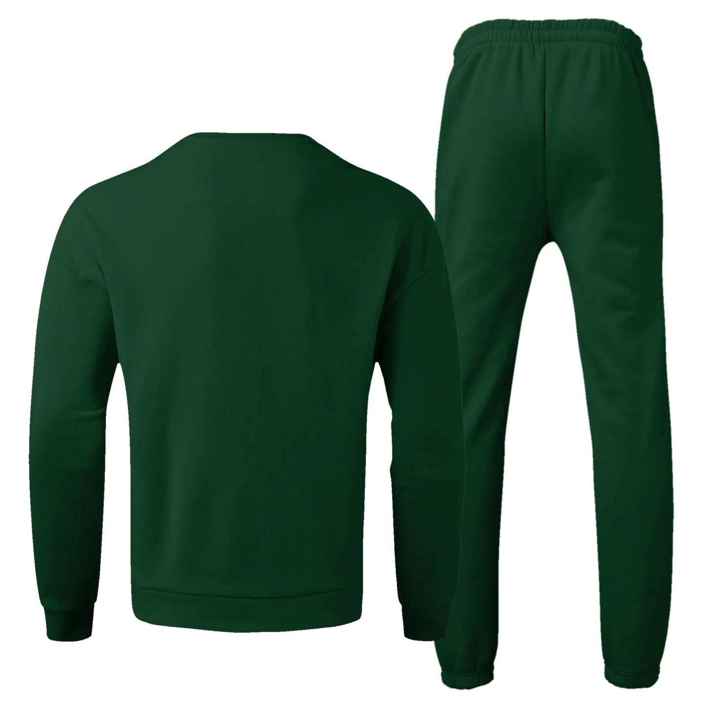 Men's Autumn Tracksuit Set Solid Color.