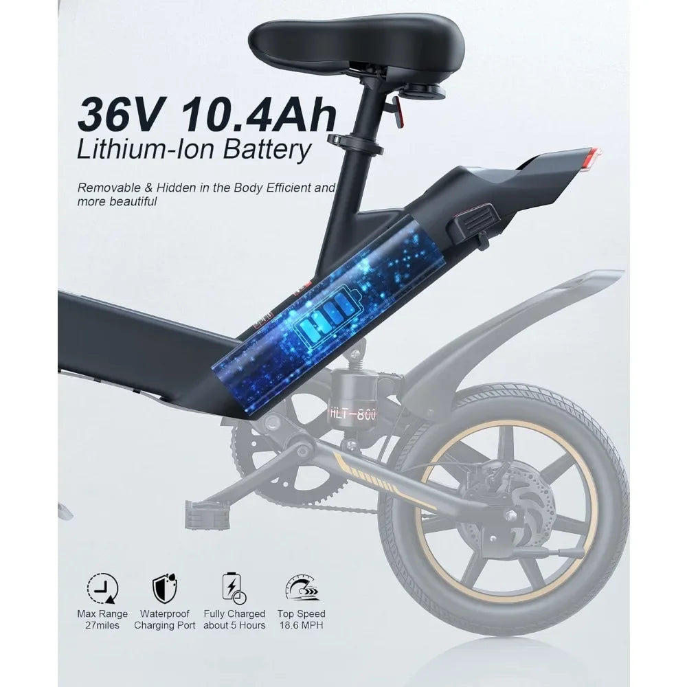 , Electric Bicycle with 18.5MPH.