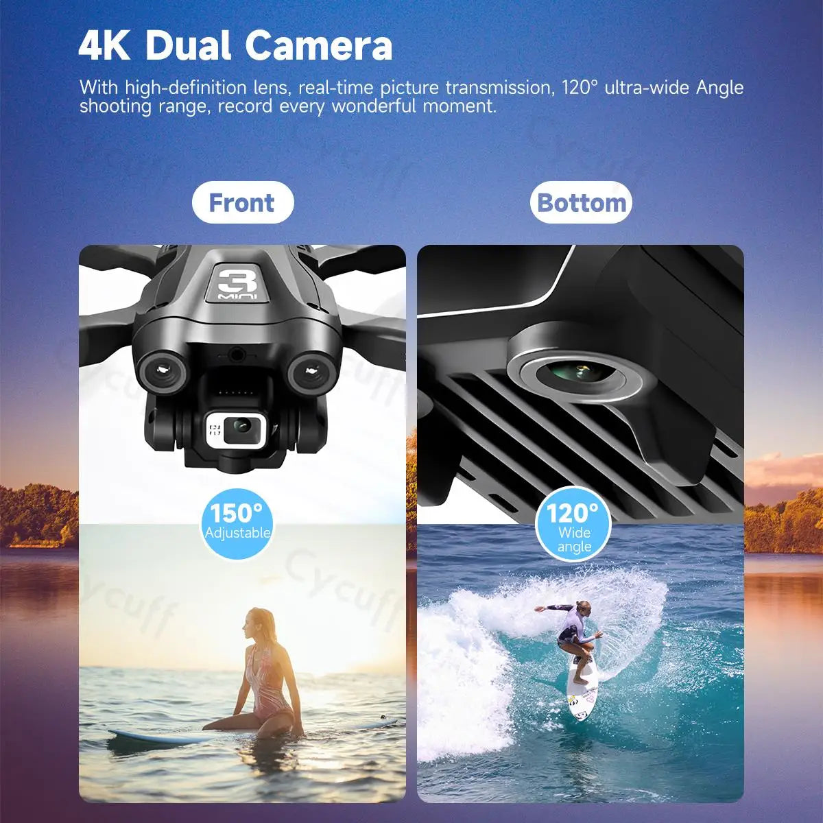 Pro Drone Professional Dual Camera .