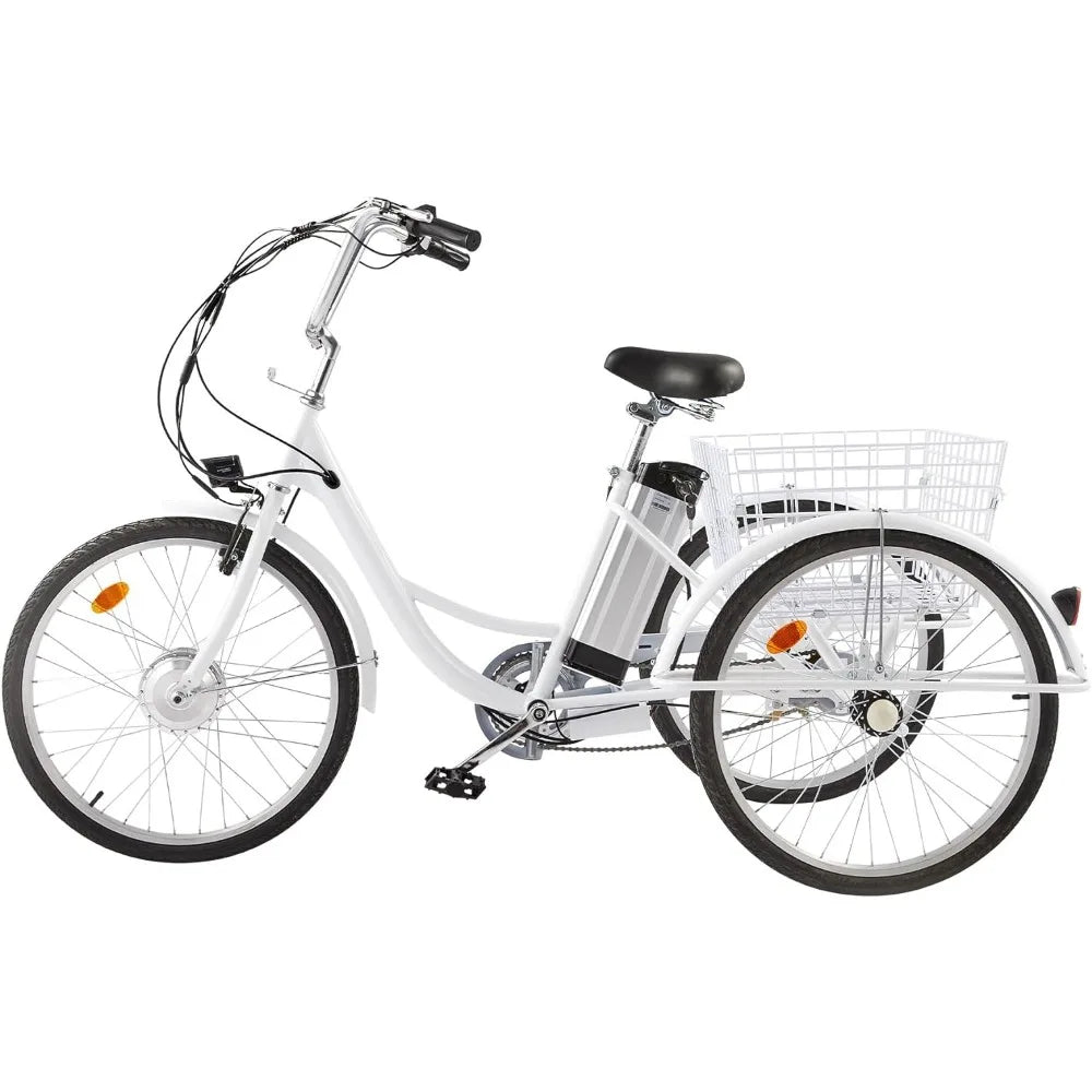 E"Ebike 3 Wheel Electric Bicycle for Adults .