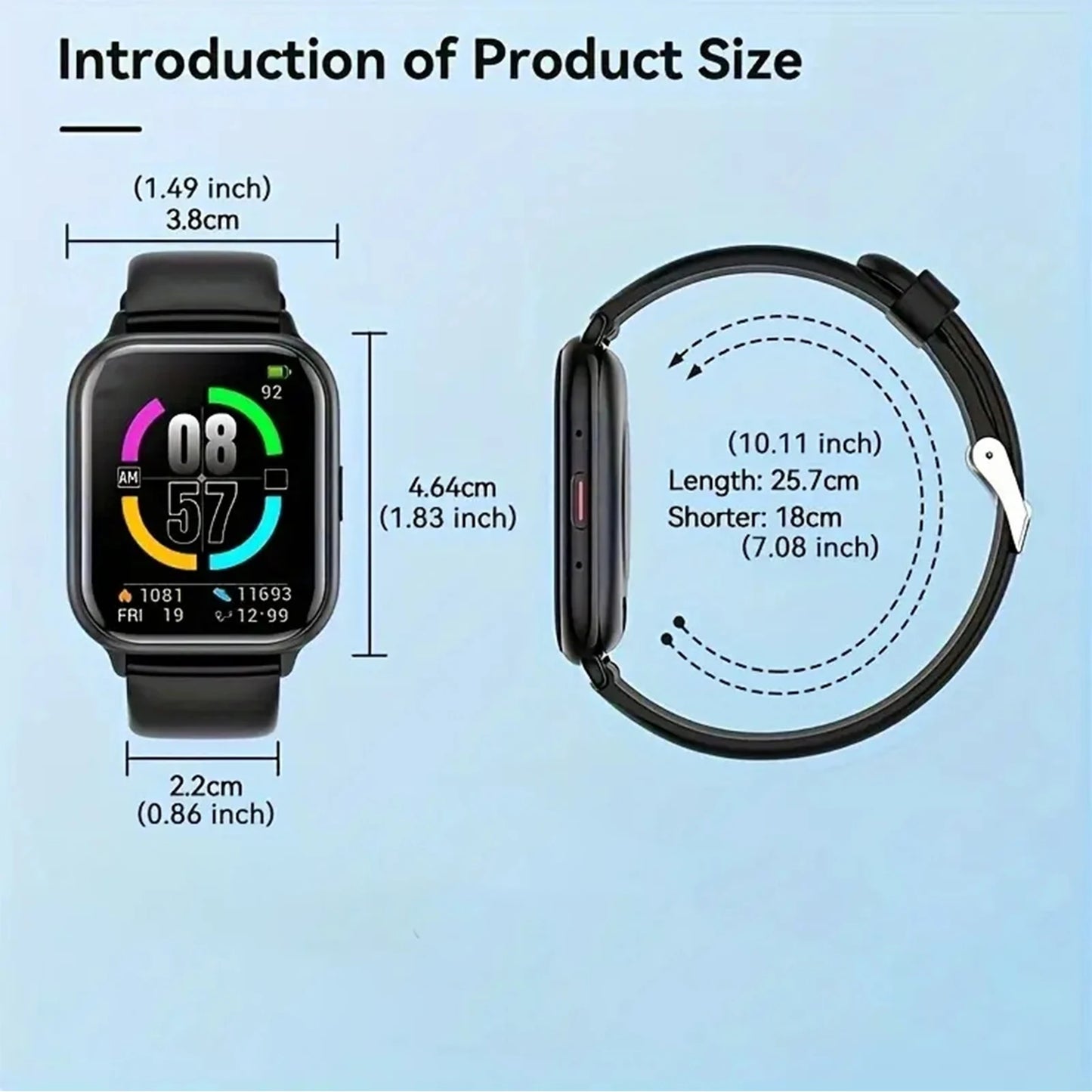 Smart watch, wireless calling/dialing iPhone/Andriod.