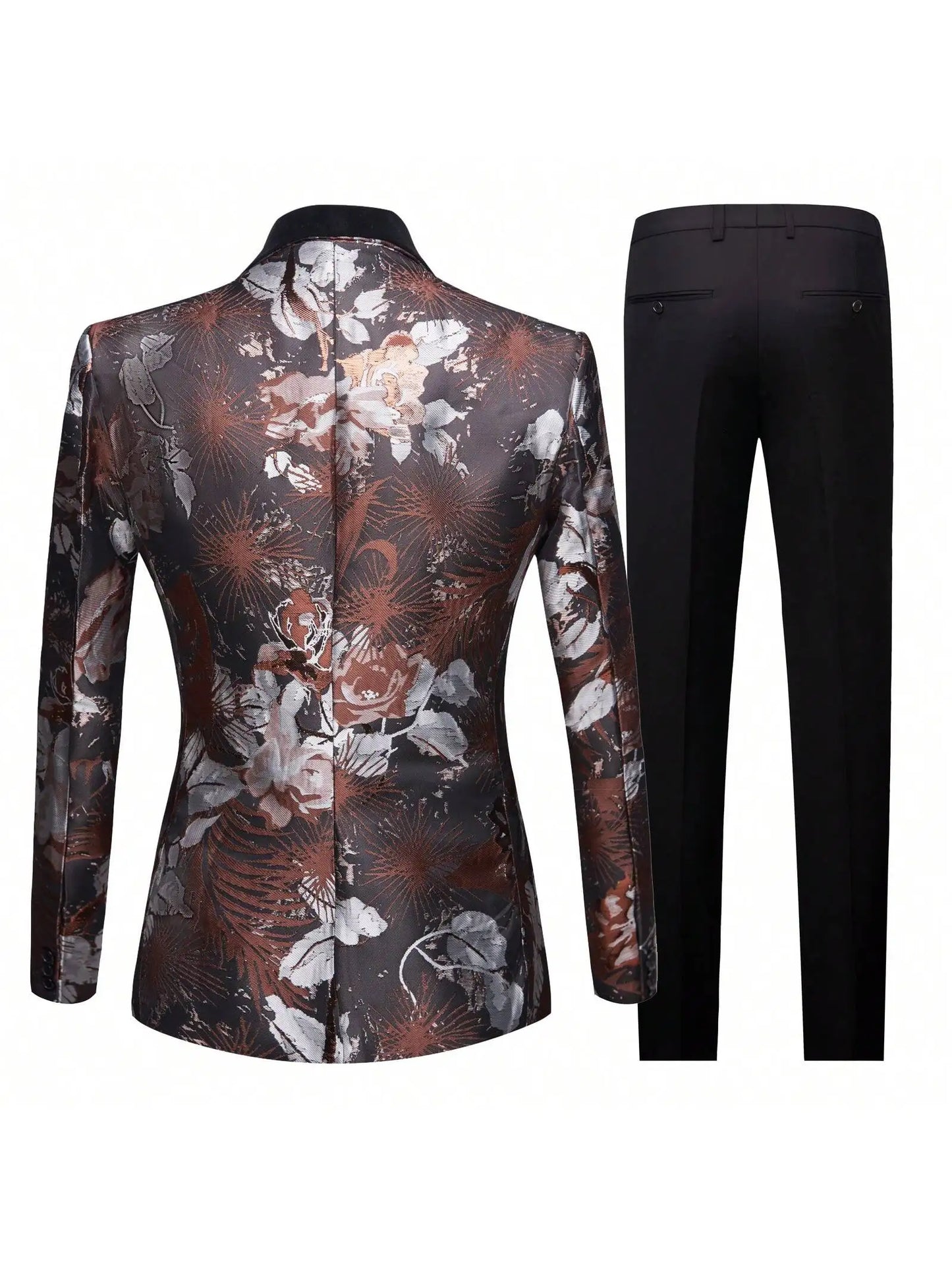 Men’s Suits Slim Fit 3 Piece One Button Tuxedo .