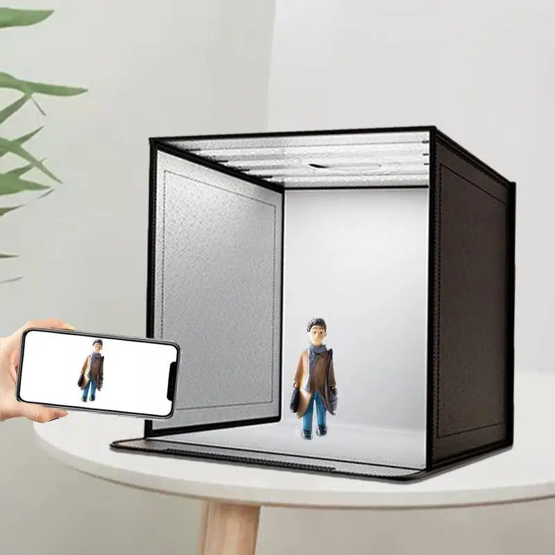 Product Photo Booth Light Box Dimmable Folding Portable Photography.