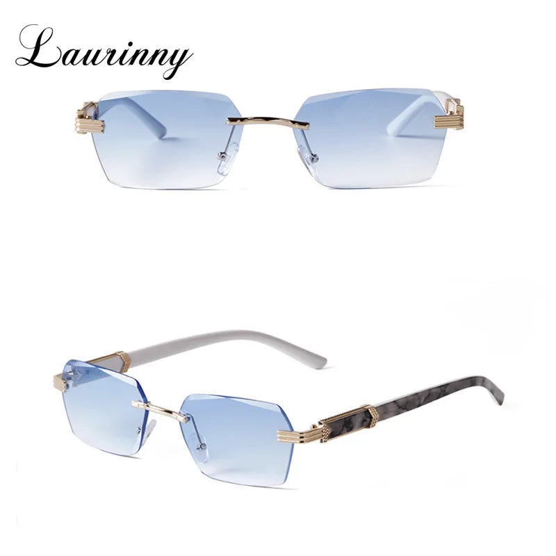 New Rimless Sunglasses For Women .