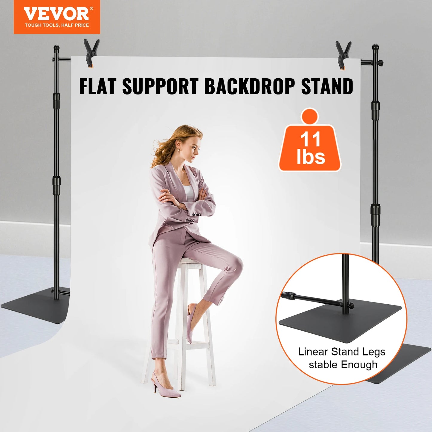 VEVOR 10 x 10 ft Heavy Duty Backdrop Stand .