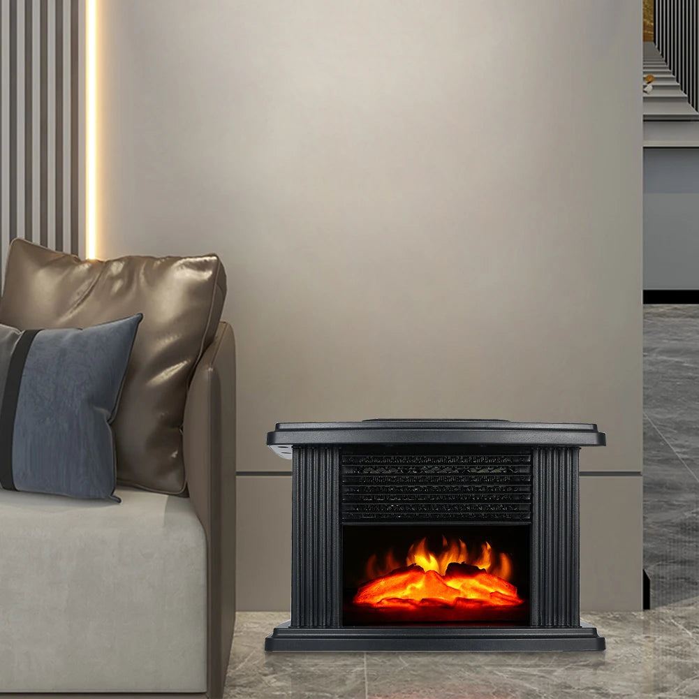 Electric Fireplace Heater with Remote Control 3D Flame Heater PortableLivinRoom Decor.