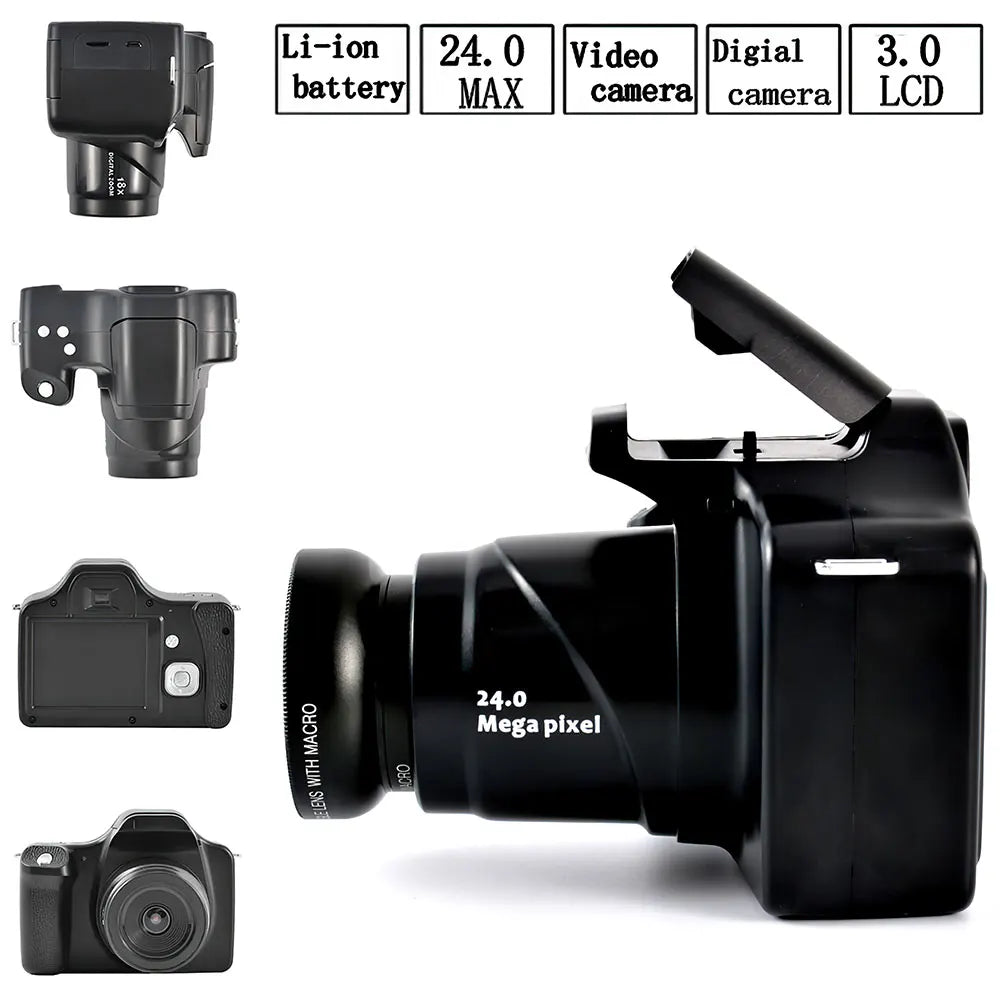 DSLR Cam Medium Telephoto Digital Camcorder with mic.