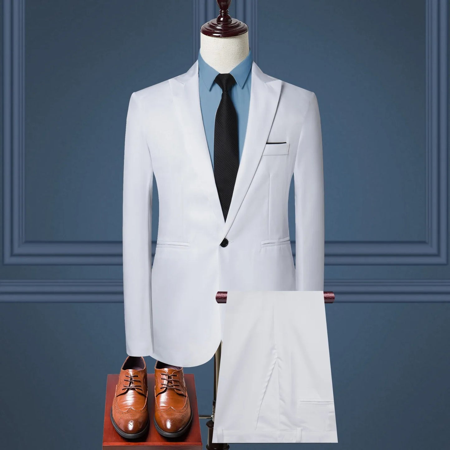 Men's Luxury 3 Piece Suit Wedding Party Business office.