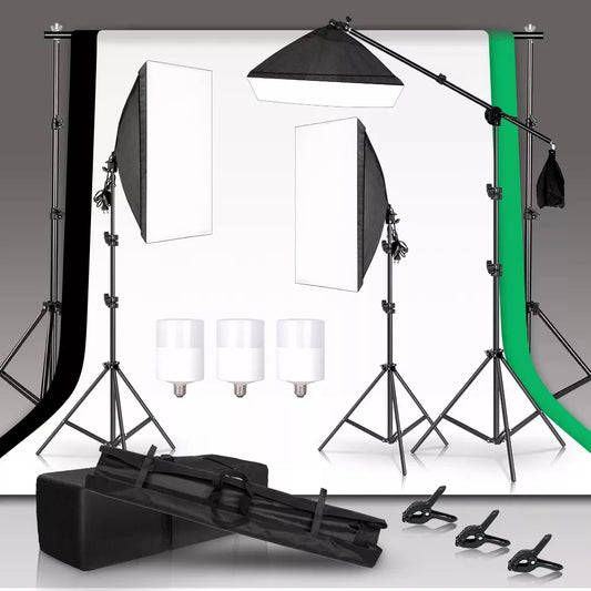 Photography Kit Background Frame Support Softbox Lighting .