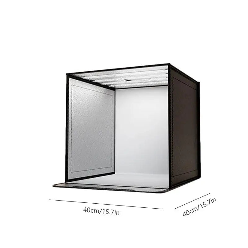 Product Photo Booth Light Box Dimmable Folding Portable Photography.