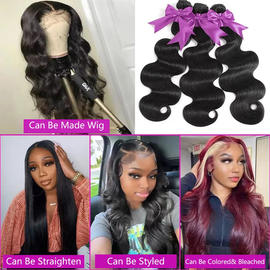 Body Wave Bundles Human Hair .