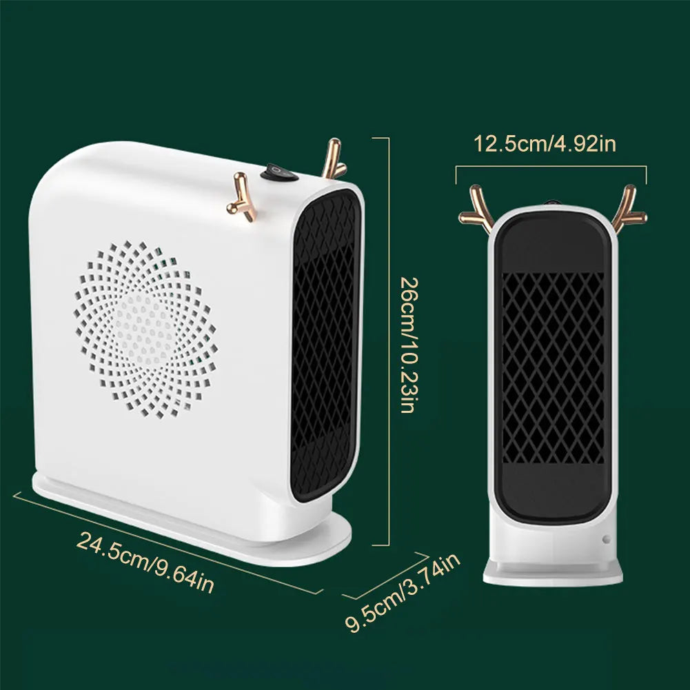 Electric Heater Fan Fast Heating Desktop Fan Portable Household.