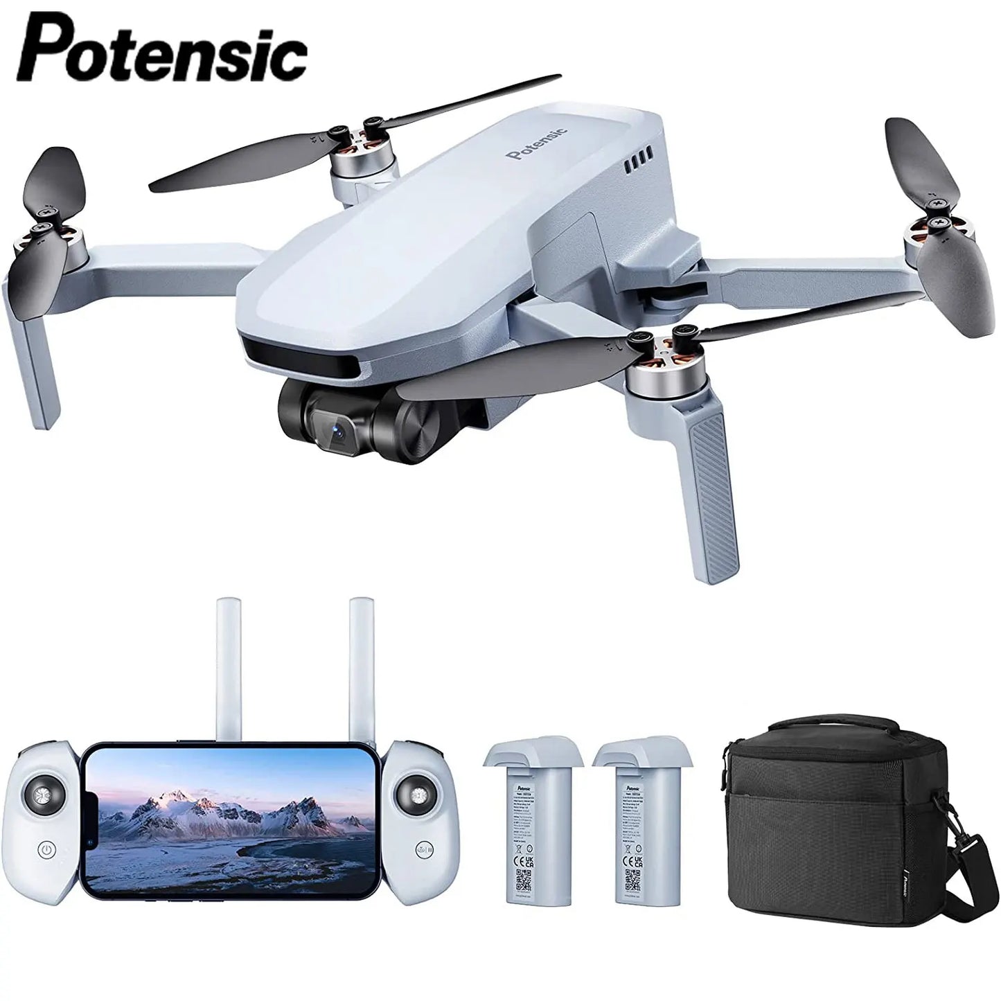 Potensic C0 Single Axis Gimbal 4K GPS Drones .