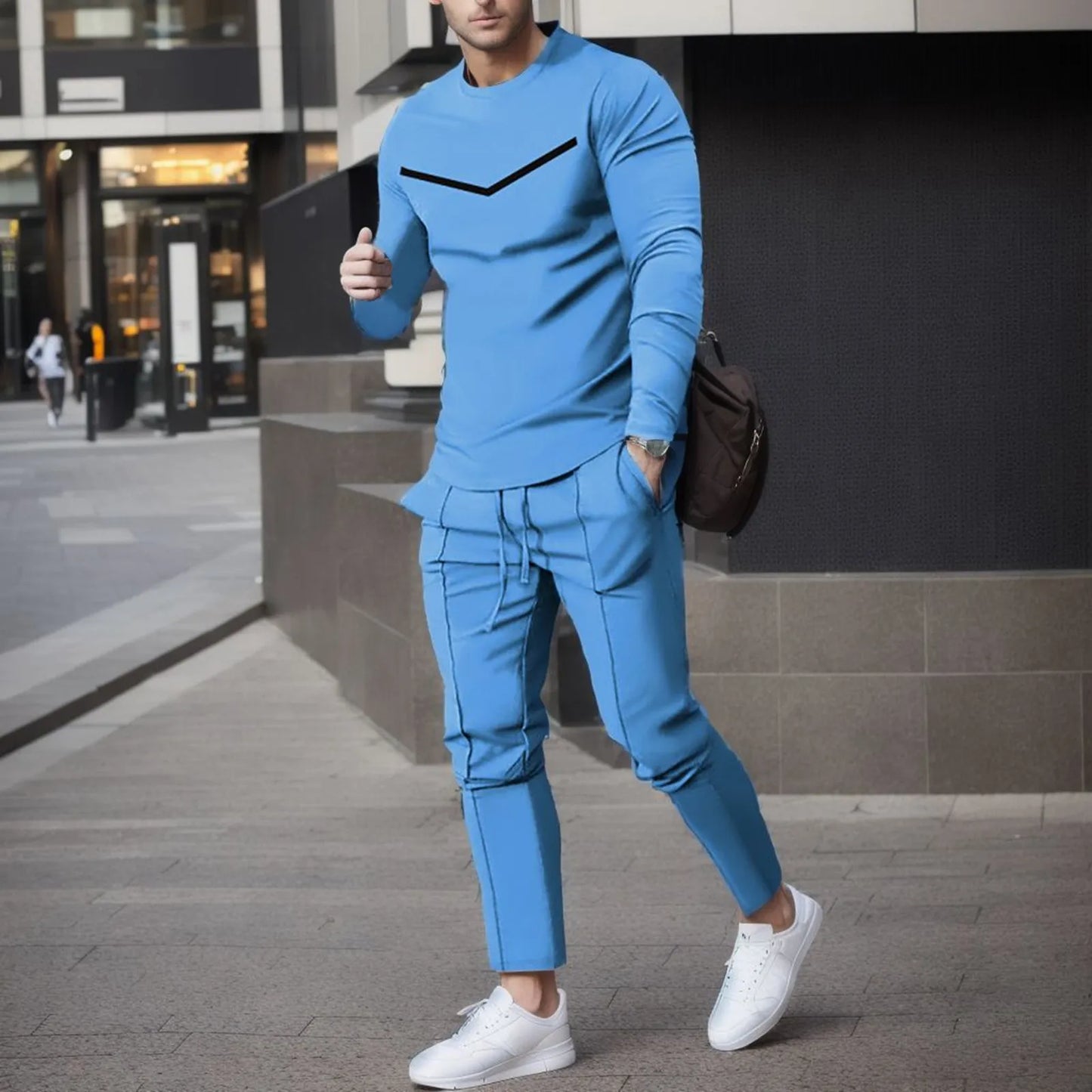 Men 2 Piece Outfits Spring Autumn .