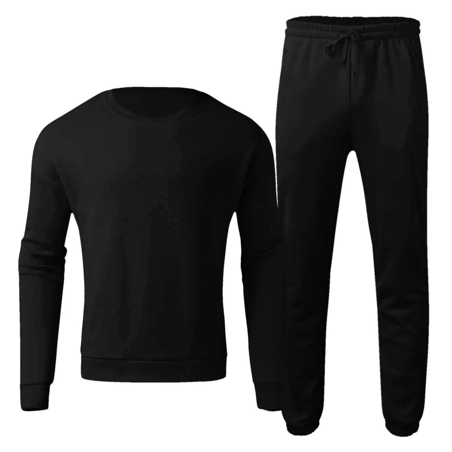 Men's Autumn Tracksuit Set Solid Color.