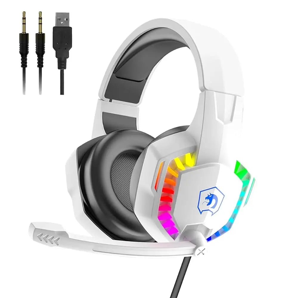 Wired Gaming Headset RGB Backlight Headphone.