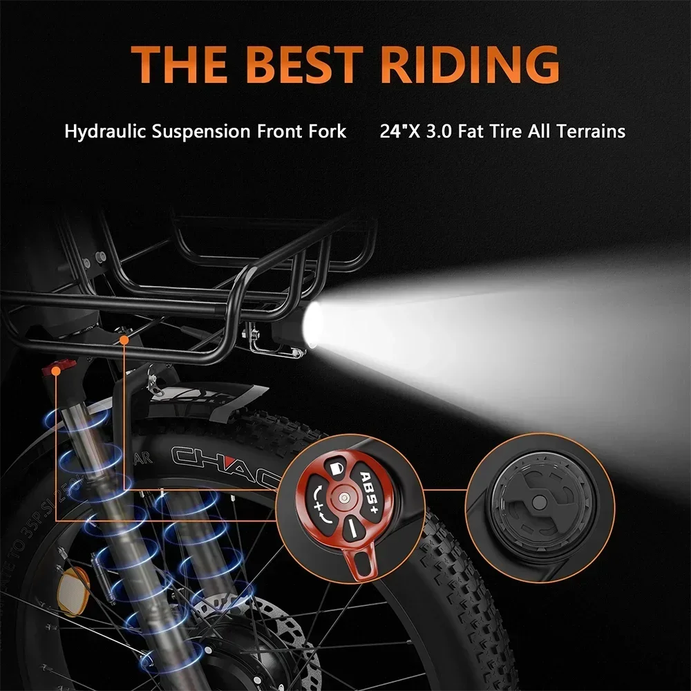 three wheel Electric Bike 500W Motor .
