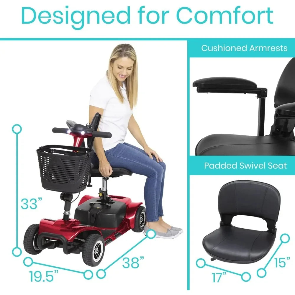 4 Wheel Mobility Scooter, Adults, Elderly -