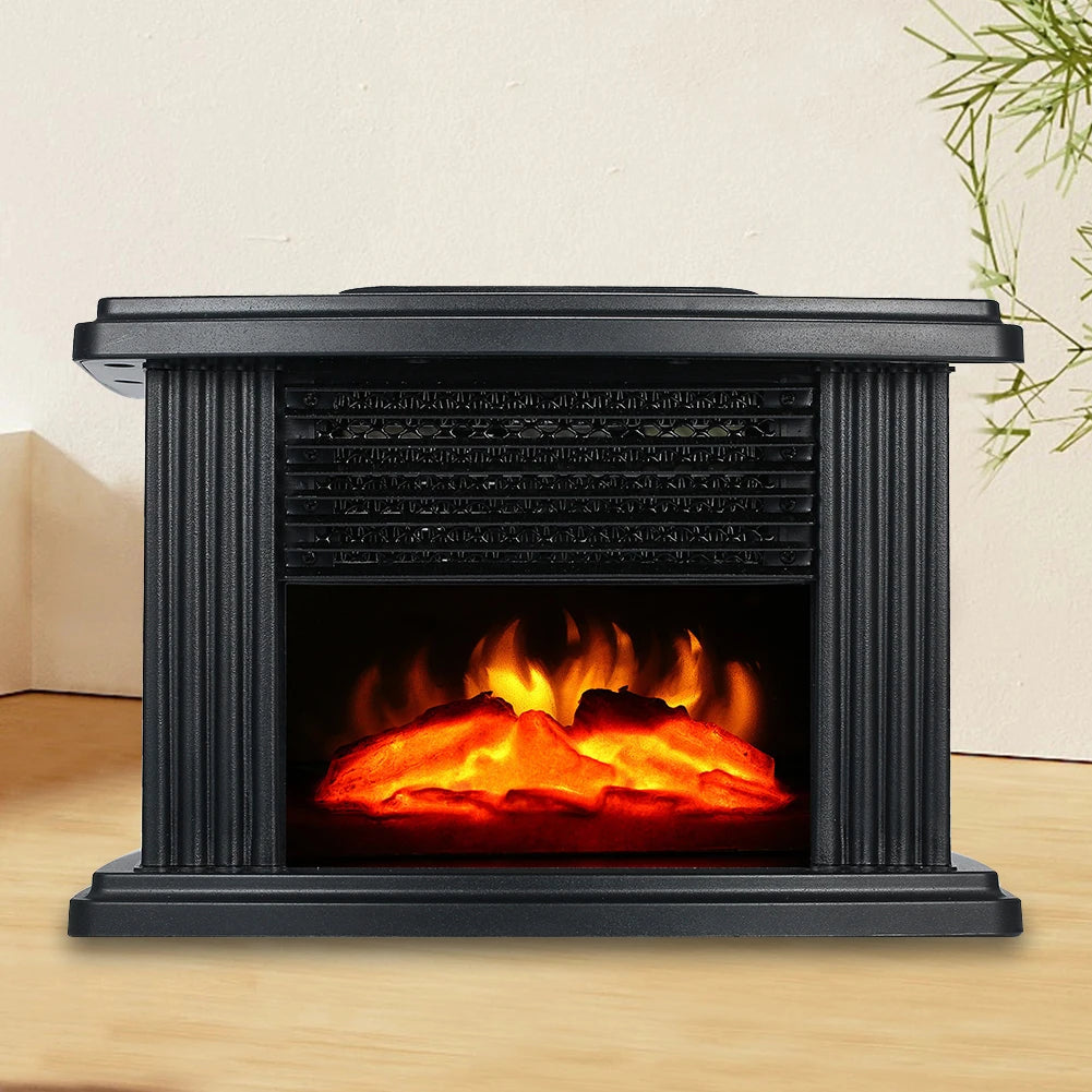 Electric Fireplace Heater with Remote Control 3D Flame Heater PortableLivinRoom Decor.