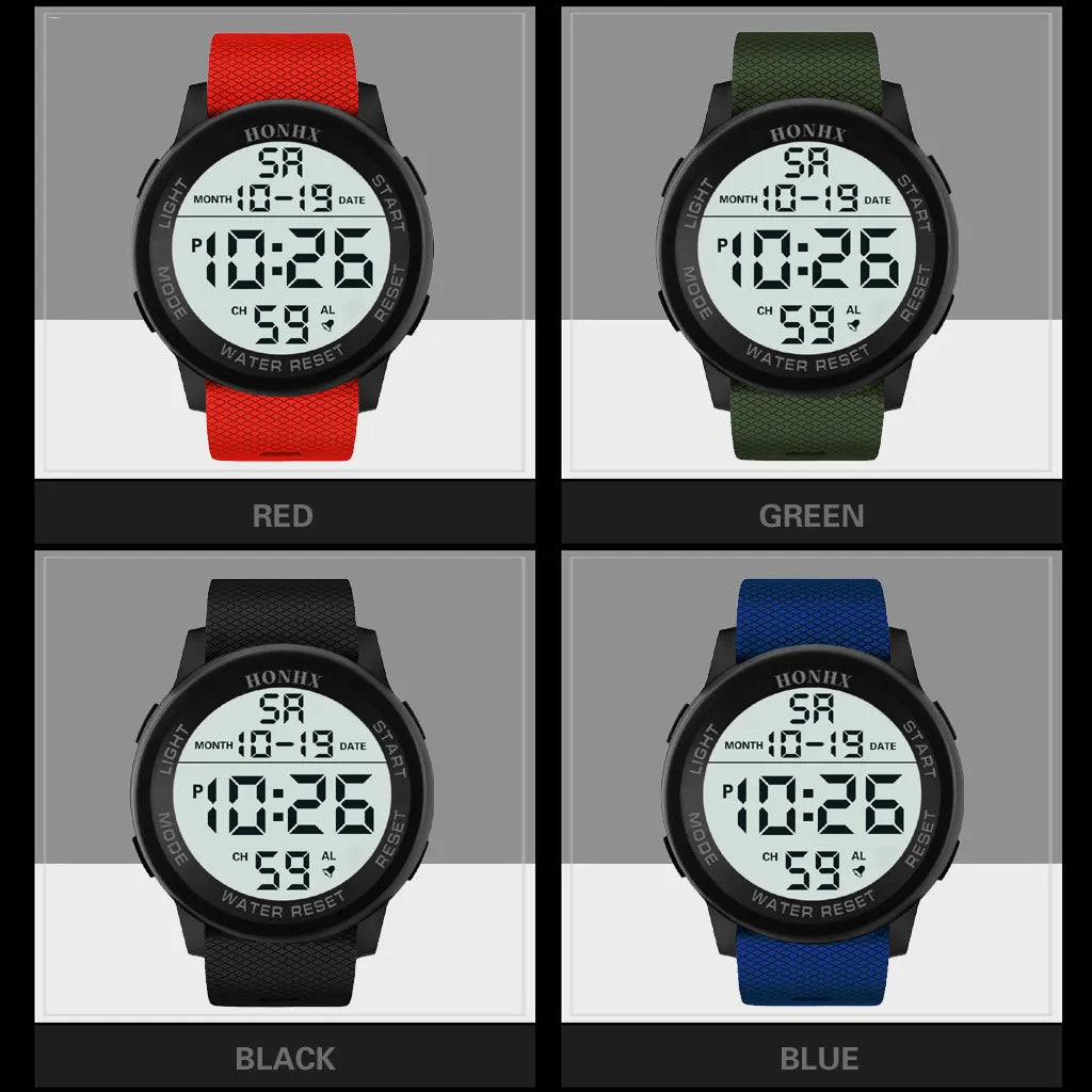 Luxury Men Analog Digital Watches, Military sport.