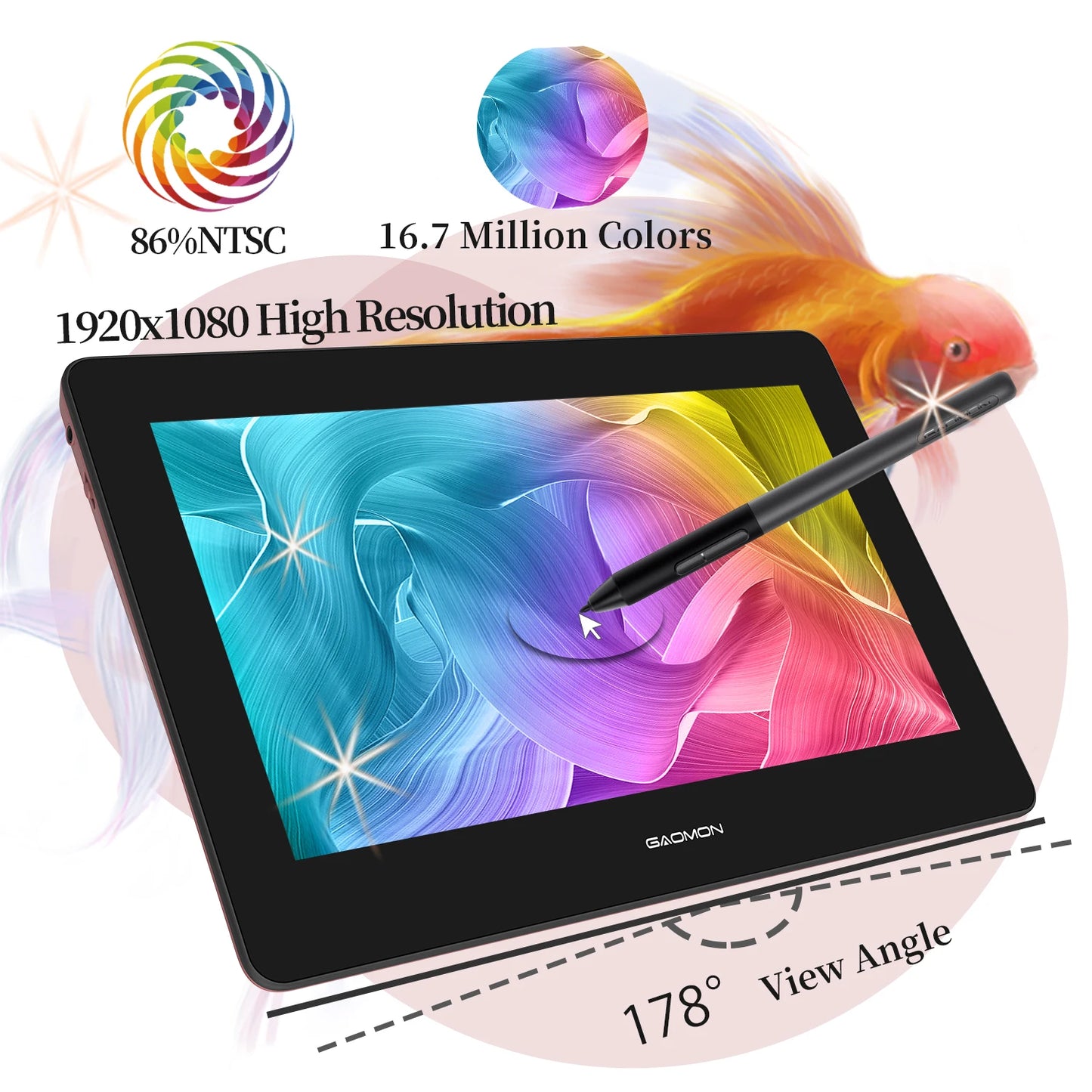 GAOMON 11.6 Inch Graphics Tablet Screen .